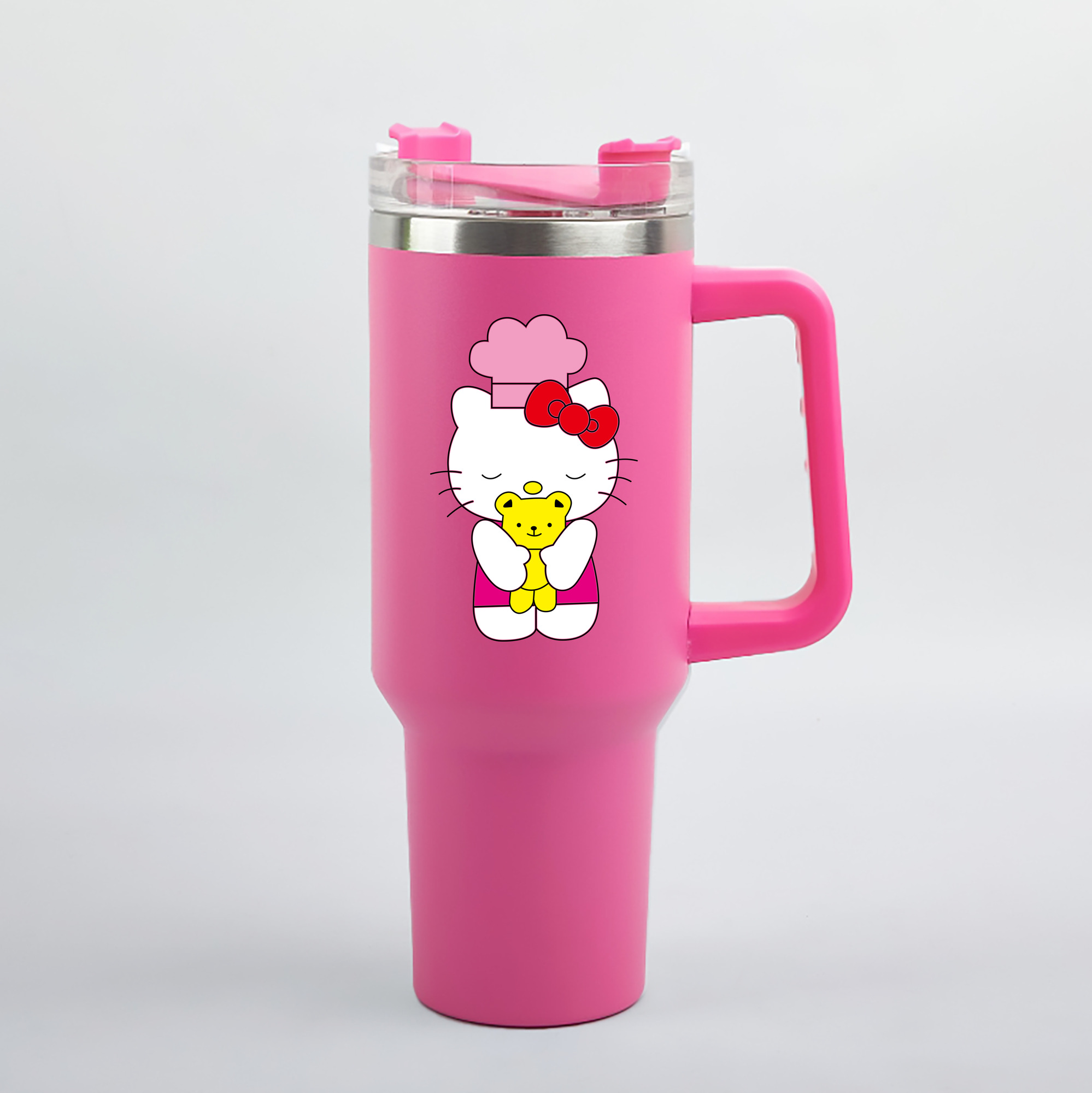 （画像用） Hello Kitty ハローキティ 1200mL車用タンブラー（カラープリント）